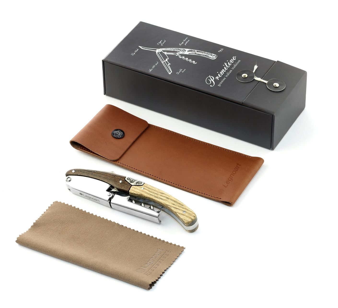 Legnoart PRIMITIVO WF3FX Proptrækker, Ramhorn/bøffel Legnoart PRIMITIVO WF3FX Proptrækker, Ramhorn/bøffel